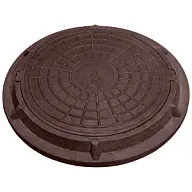 Люк канализационный легкий d 730мм, h 60мм, 3т, полимерный, коричневый цены в Воронеже