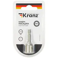 Бита с торцевой головкой Kranz, магнитная, 13х48мм, 1/4" цены в Воронеже