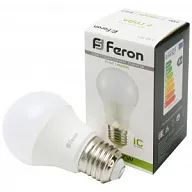 Лампа светодиодная Feron, шар, 7Вт, Е27, 4000К цены в Воронеже