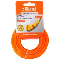 Леска для триммера Sturm!, 3.0 мм х 15м, семигранник цены в Воронеже