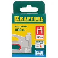 Скобы закаленные Kraftool, тип 53, 12мм, 1000шт цены в Воронеже
