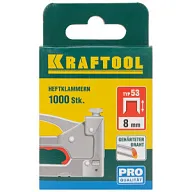 Скобы закаленные Kraftool, тип 53, 8мм, 1000шт цены в Воронеже