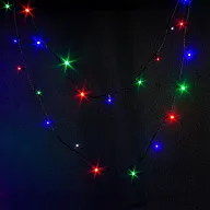 Гирлянда Нить, на катушке, с мерцанием, 50м тонкий черный провод, цветной свет,
уличная цены в Воронеже