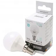 Лампа светодиодная Gauss Elementary, шар, 10Вт, Е14 4100К цены в Воронеже