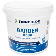 Эмаль акриловая Finncolor Garden Akva белая, полуматовая, база А, 2.7 л цены в Воронеже
