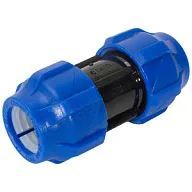 Муфта ПНД соединительная, ДУ20 х ДУ20, компрессионная цены в Воронеже