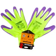 Перчатки Fiberon Монтажник СЭНС, полиэстер, покрытие Sandy Latex цены в Воронеже