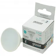 Лампа светодиодная Gauss Elementary, софит, 5.5Вт GU5.3 4100K цены в Воронеже