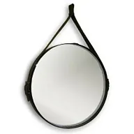 Зеркало для ванной комнаты Капитан Mixline, D510мм, ремень из натуральной кожи цены в Воронеже