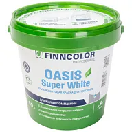 Краска водно-дисперсионная Finncolor Oasis Super White,  для потолков, матовая, 0.9л. цены в Воронеже