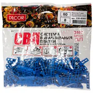 Фиксатор шва Decor для плитки, 8х 8мм, Т-образный, 80шт/упак цены в Воронеже