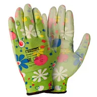 Перчатки Fiberon Садовые работы, полиэстер, полиуретановое покрытие, микс цветов №1 цены в Воронеже