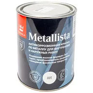 Грунт-эмаль по ржавчине 3в1 Tikkurila Metallista, белая, база A, 0.8л цены в Воронеже