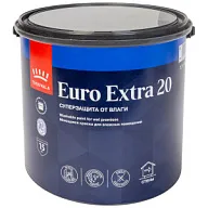 Краска водно-дисперсионная Tikkurila Euro Extra-20, моющаяся, полуматовая, база А, 2.7л. цены в Воронеже