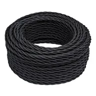 Провод витой Ретро МезонинЪ 2x2.5мм, черный, плетеный, 10м цены в Воронеже