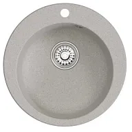 Мойка искусственный камень Комфорт Mixline, 495х200мм, круглая, серая цены в Воронеже