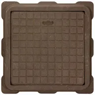 Люк канализационный легкий, 470х470х55мм, 3т, полимерный, коричневый цены в Воронеже