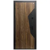 Дверь металлическая Ferroni Геометрия, Эмалит белый, зеркало, 860х2050х75мм, левая цены в Воронеже