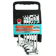 Набор ключей Sturm!, комбинированных, трещоточных, шарнирных, 7 шт цены в Воронеже