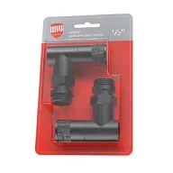 Набор дизайн-вентелей Royal Thermo Piano, черный, угловой, 1/2 цены в Воронеже