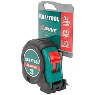 Рулетка Kraftool X-Drive, 3м х19мм цены в Воронеже