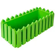 Кашпо Лардо, квадратное, прямоугольное 468х188х160, пластик, салатовый цены в Воронеже