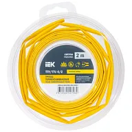 Термоусадочная трубка ИЭК ТТУ нг-LS, 4/2, желтая, 2м/уп. цены в Воронеже