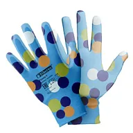 Перчатки Fiberon Садовые работы, полиэстер, полиуретановое покрытие, микс цветов №2 цены в Воронеже