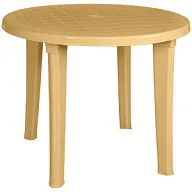 Стол круглый Элластик, пластик, бежевый цены в Воронеже