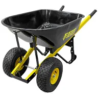 Тачка садово-строительная Denzel, 2-колесная, пневмо, 140л, 250кг цены в Воронеже