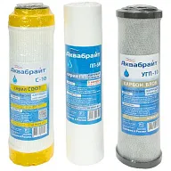 Комплект картриджей Аквабрайт К-2, для умягчения воды цены в Воронеже