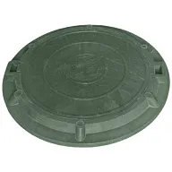 Люк канализационный легкий d 750мм, h 50мм, 3т, полимерный, зеленый. цены в Воронеже