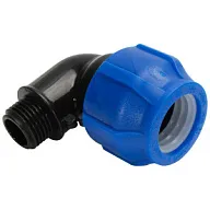 Отвод ПНД, ДУ25 х 1/2", с наружной резьбой цены в Воронеже