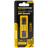 Бита Hanskonner ImppactPower, PH/PZ №2, двухсторонние, торсионные, 65мм, 2шт цены в Воронеже