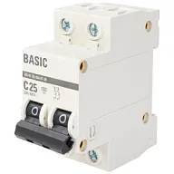 Выключатель автоматический ВА47-29 EKF, 2 полюсный, 25А С 4.5кА цены в Воронеже