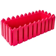 Кашпо Лардо, квадратное, прямоугольное 468х188х160, пластик, ярко-красный цены в Воронеже