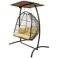 Кресло подвесное Беатрис 7036, двойное, коричневое цены в Воронеже