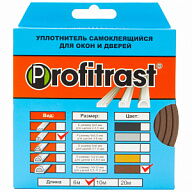 Уплотнитель Profitrast профиль-P коричневый 6м цены в Воронеже