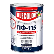 Эмаль ПФ-115 Olecolor, красный, 0.8кг цены в Воронеже