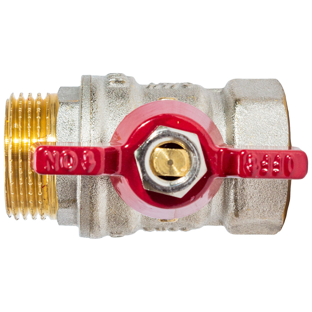 Кран шаровый для воды TIM, 3/4" г-ш, бабочка