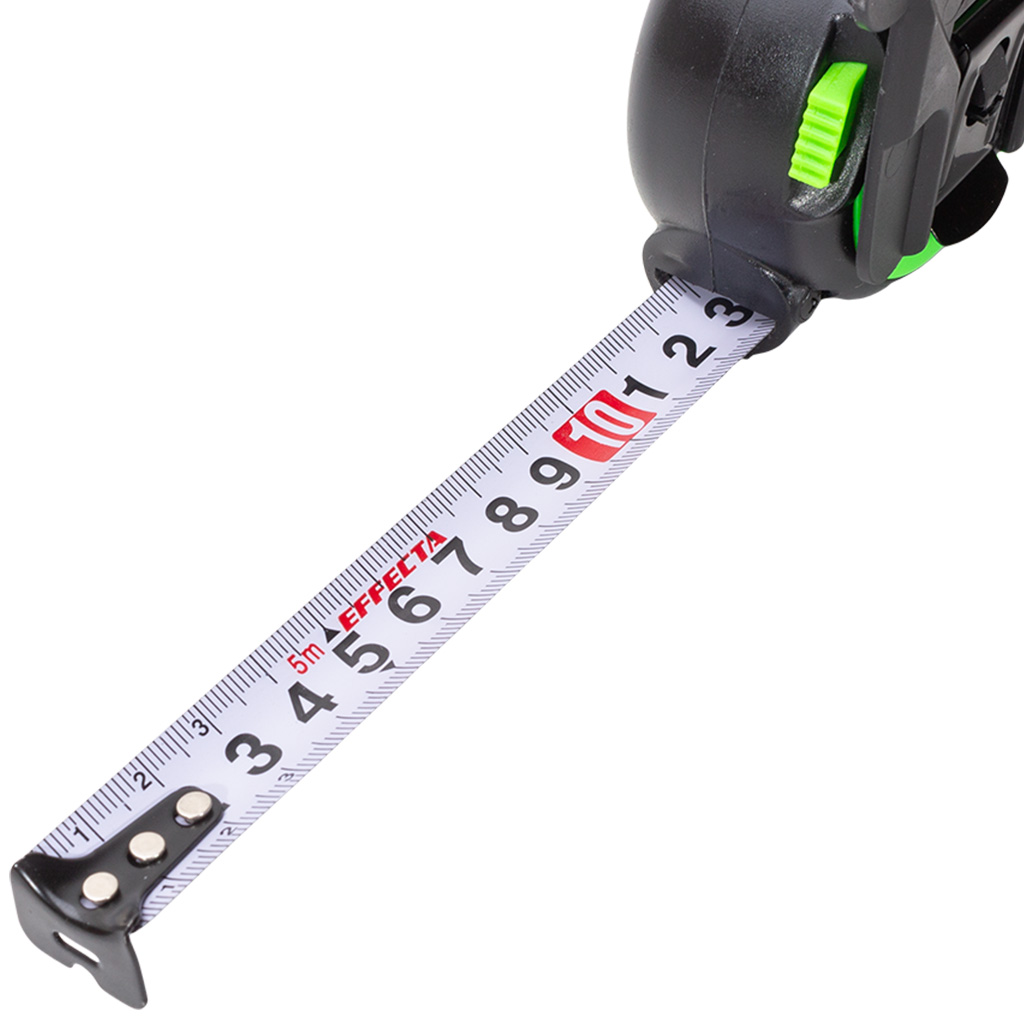 Рулетка Effecta Snap, автостоп, 5м х 19мм