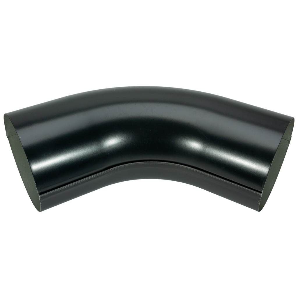 Колено трубы водосточной d-90, RAL 7024 серый графит