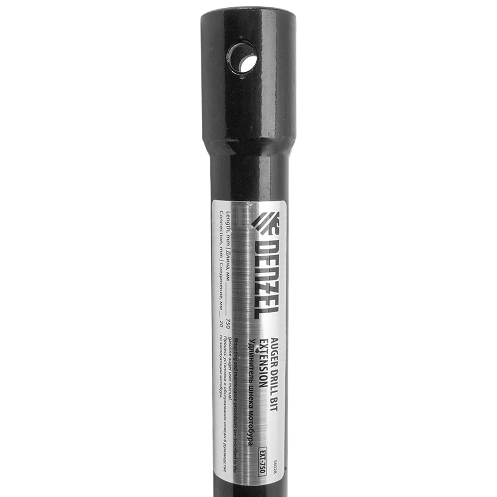 Удлинитель шнека для мотобуров Denzel, L=750мм