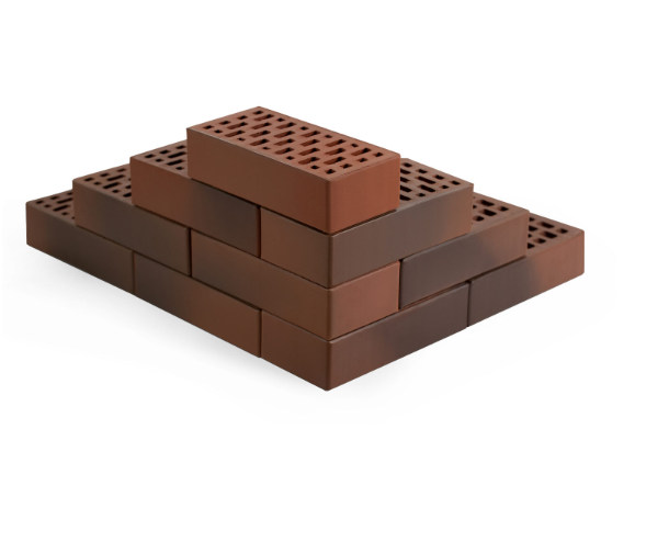 Кирпич лицевой керамический ВолгаБрик, баварская кладка Нева, гладкий, 1,0НФ, М200, (512шт, упаковка).