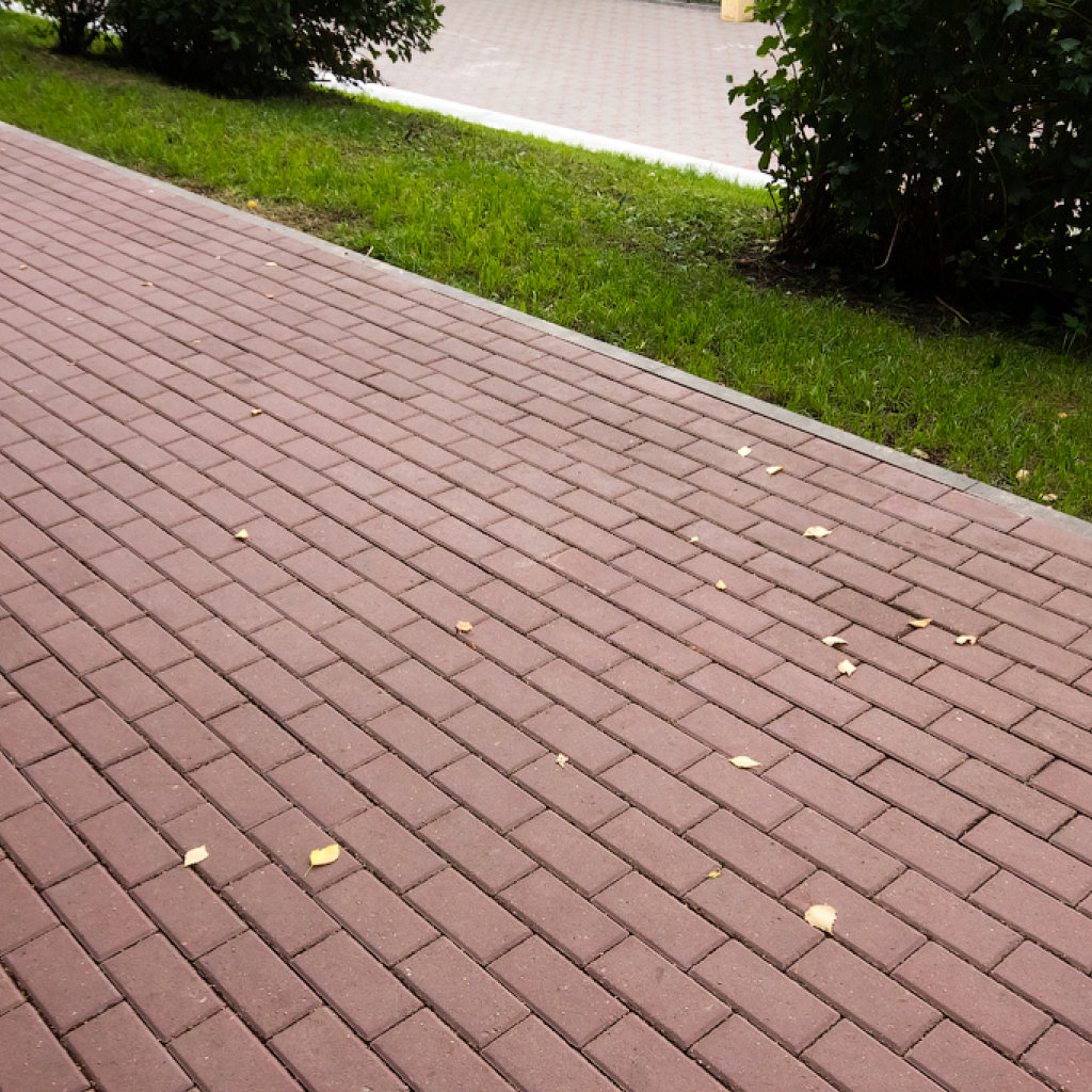 Плитка тротуарная прессованная "Брусчатка", ЯрСтрой, 60х100х200мм, коричневая, 13.2м2/660шт