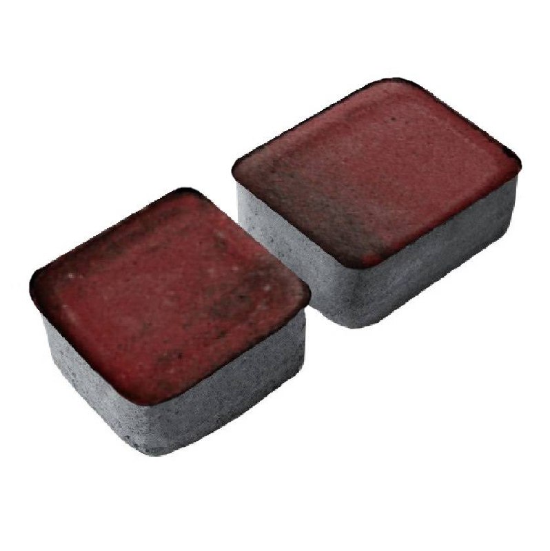 Плитка тротуарная прессованная "Старый город", Зенит Черноземье,  2 формы, Бурый антрацит колор-микс, 60мм, 12.67м2/уп.