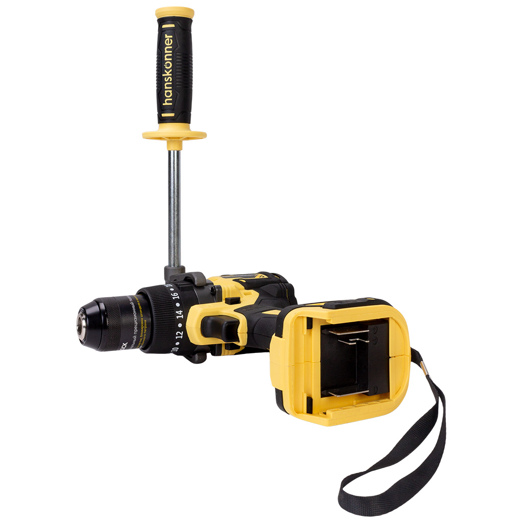 Дрель ударная Hanskonner, аккумуляторная, с бесщеточным двигателем, 18В, HCD18165BLI