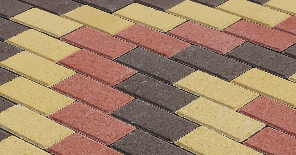 Плитка тротуарная прессованная "Брусчатка", желтая, 40х100х200мм, штучно фото №6