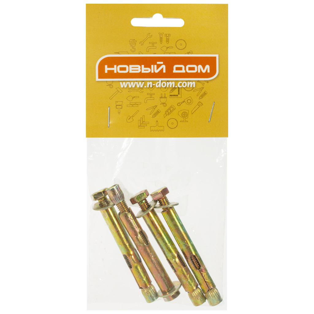 Анкер болт  8 х 60, 4шт/упак