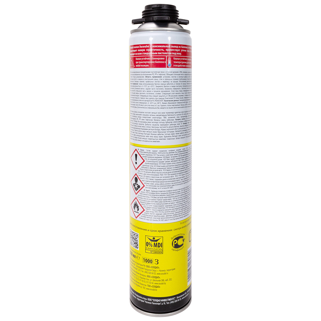 Пена монтажная профессиональная  "Profil Soudal окна, двери,летняя, 820мл